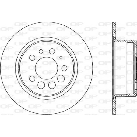 Disque de frein OPEN PARTS