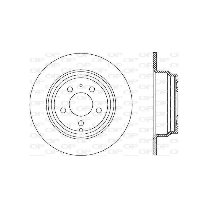 Jeu de 2 disques de frein OPEN PARTS