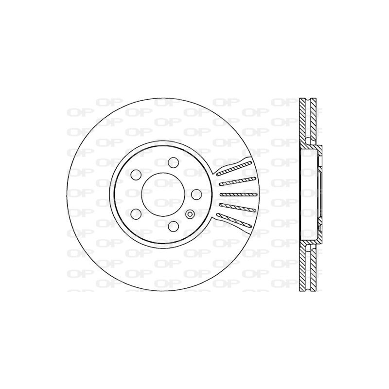 Jeu de 2 disques de frein OPEN PARTS