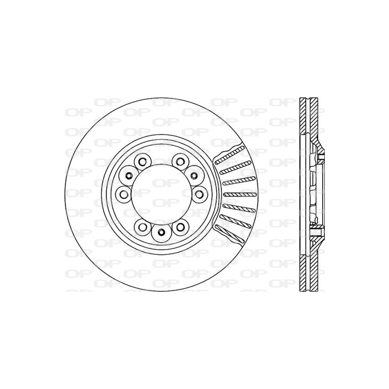 Jeu de 2 disques de frein OPEN PARTS