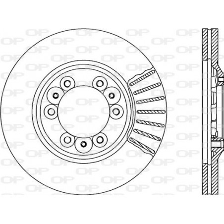 Jeu de 2 disques de frein OPEN PARTS