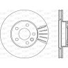 Jeu de 2 disques de frein OPEN PARTS