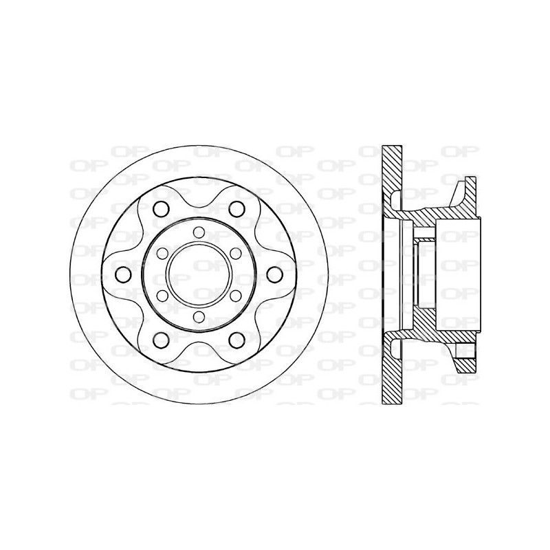 Jeu de 2 disques de frein OPEN PARTS