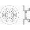 Jeu de 2 disques de frein OPEN PARTS