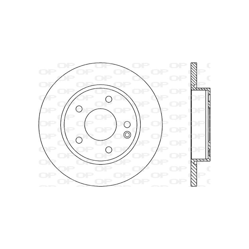 Jeu de 2 disques de frein OPEN PARTS