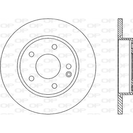 Jeu de 2 disques de frein OPEN PARTS