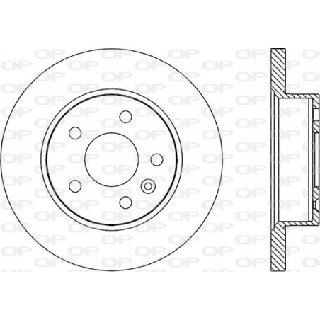 Jeu de 2 disques de frein OPEN PARTS