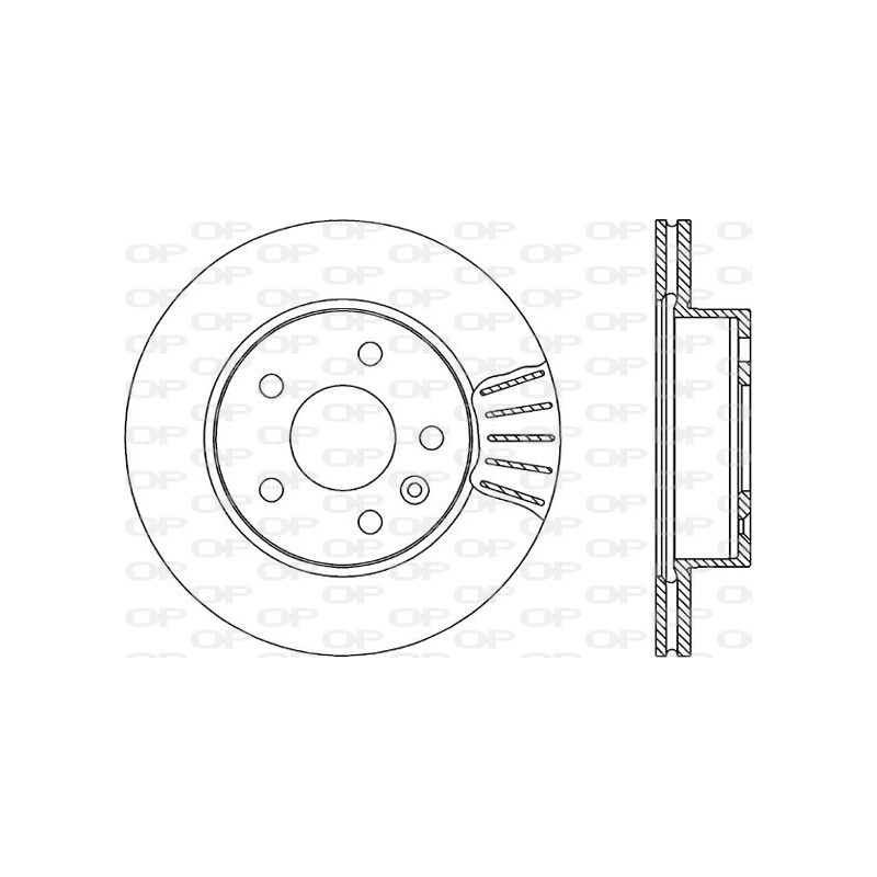 Jeu de 2 disques de frein OPEN PARTS