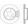 Jeu de 2 disques de frein OPEN PARTS