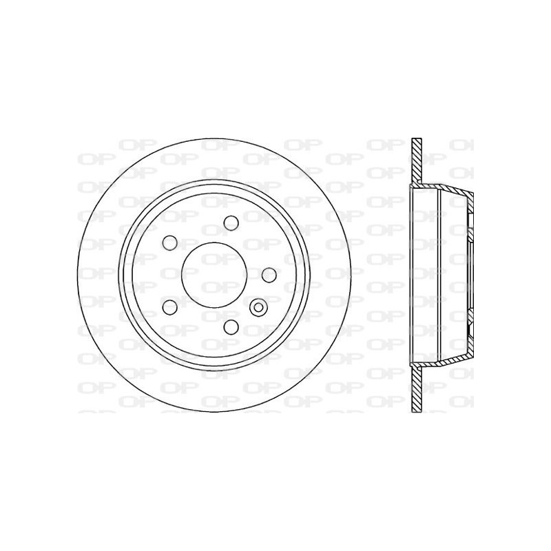 Jeu de 2 disques de frein OPEN PARTS