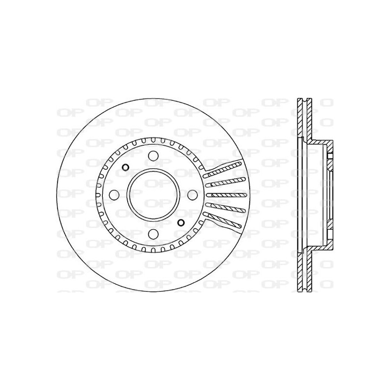 Jeu de 2 disques de frein OPEN PARTS