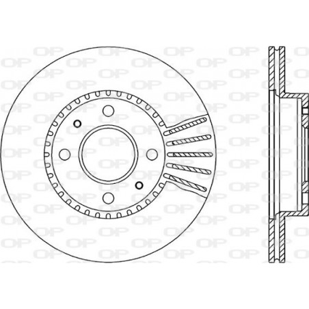 Jeu de 2 disques de frein OPEN PARTS