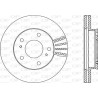 Jeu de 2 disques de frein OPEN PARTS