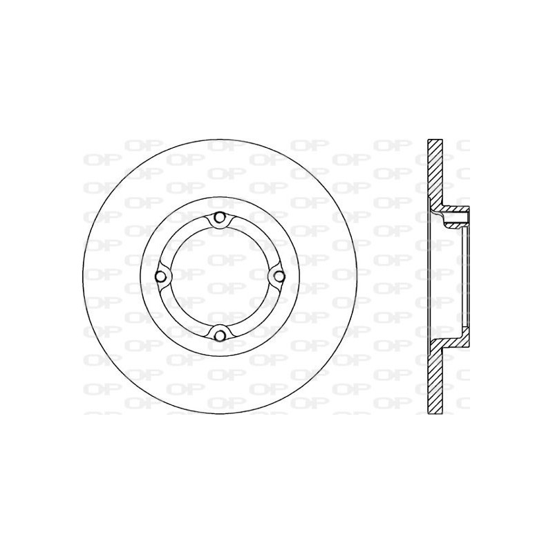 Jeu de 2 disques de frein OPEN PARTS