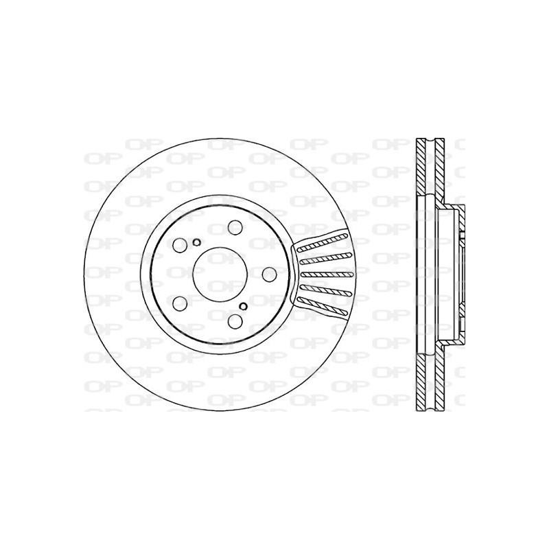 Jeu de 2 disques de frein OPEN PARTS