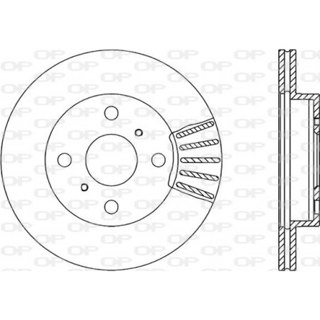 Jeu de 2 disques de frein OPEN PARTS