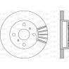 Jeu de 2 disques de frein OPEN PARTS