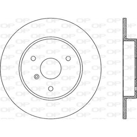 Jeu de 2 disques de frein OPEN PARTS