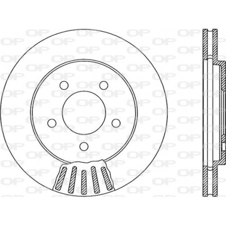 Jeu de 2 disques de frein OPEN PARTS