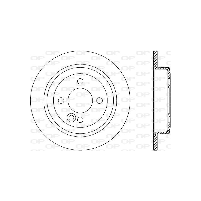 Jeu de 2 disques de frein OPEN PARTS