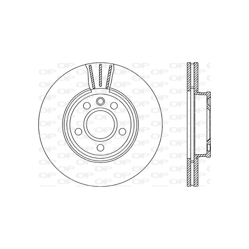 Jeu de 2 disques de frein OPEN PARTS