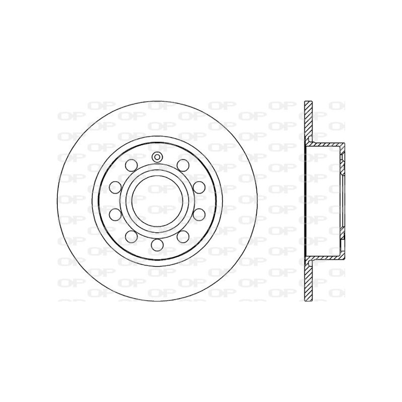 Jeu de 2 disques de frein OPEN PARTS