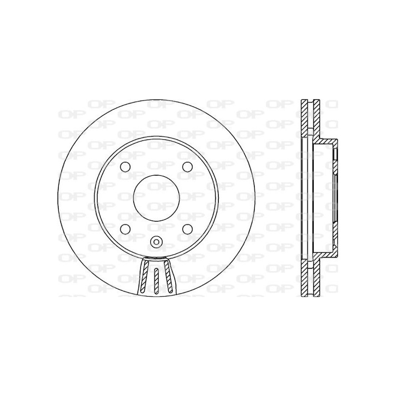 Jeu de 2 disques de frein OPEN PARTS