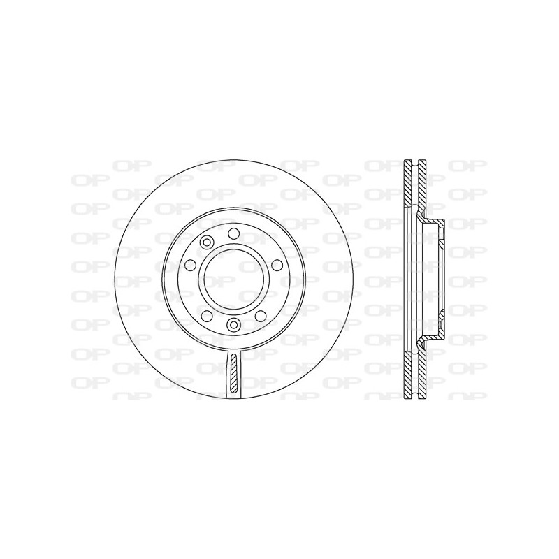 Jeu de 2 disques de frein OPEN PARTS