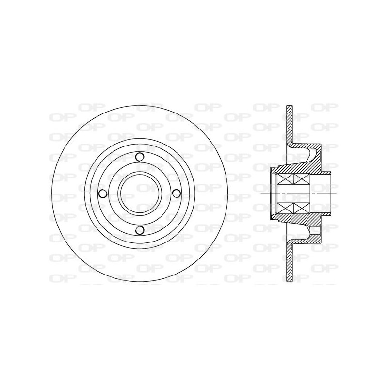 Jeu de 2 disques de frein OPEN PARTS