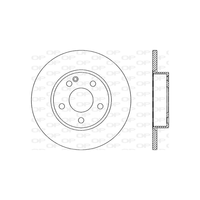 Jeu de 2 disques de frein OPEN PARTS