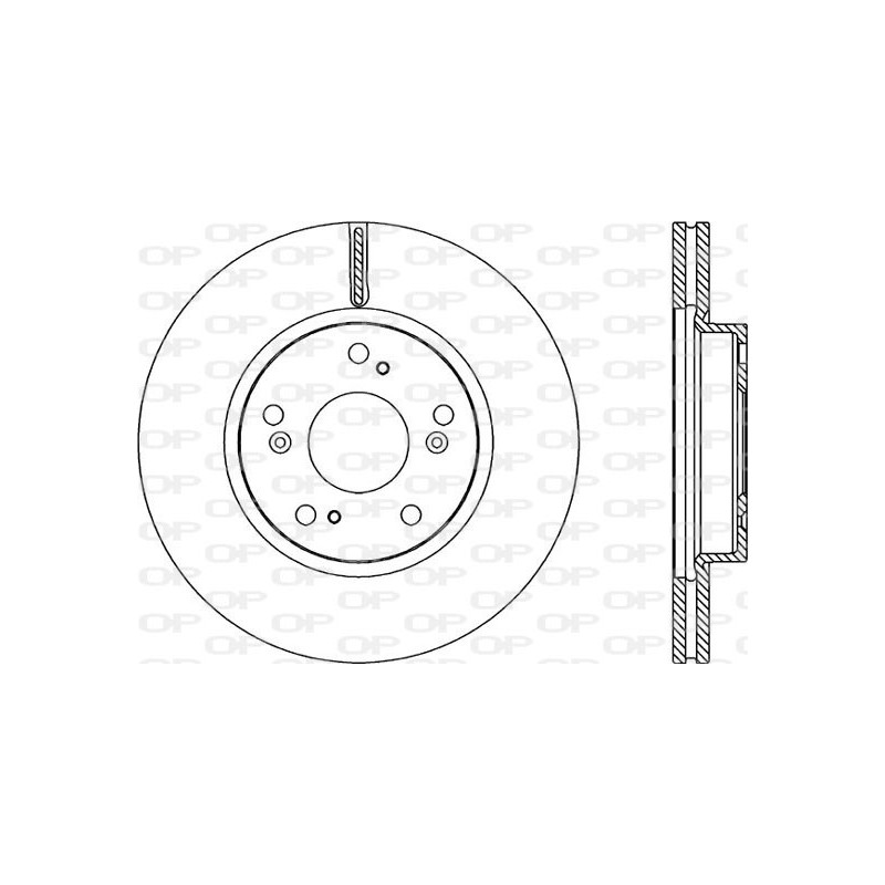 Jeu de 2 disques de frein OPEN PARTS