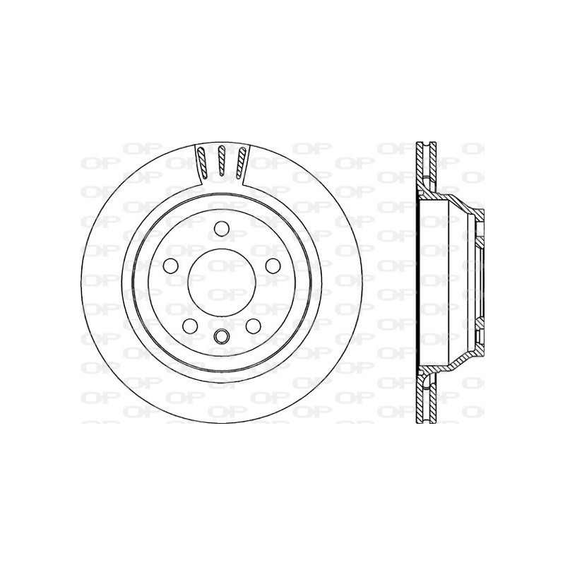 Jeu de 2 disques de frein OPEN PARTS