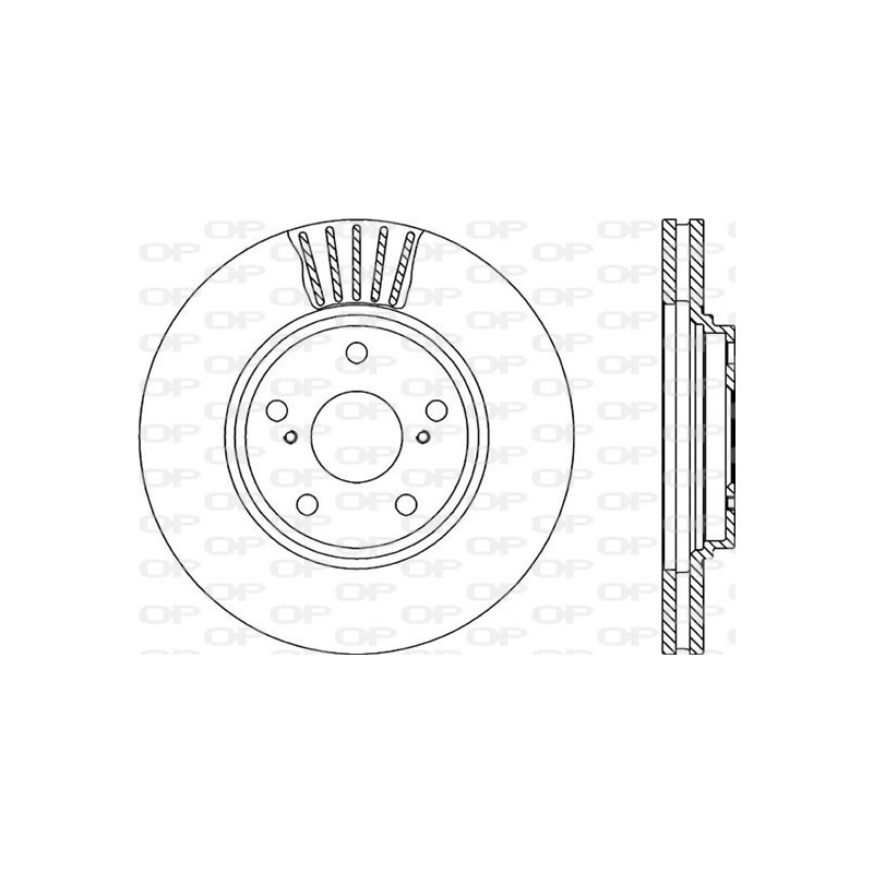 Jeu de 2 disques de frein OPEN PARTS