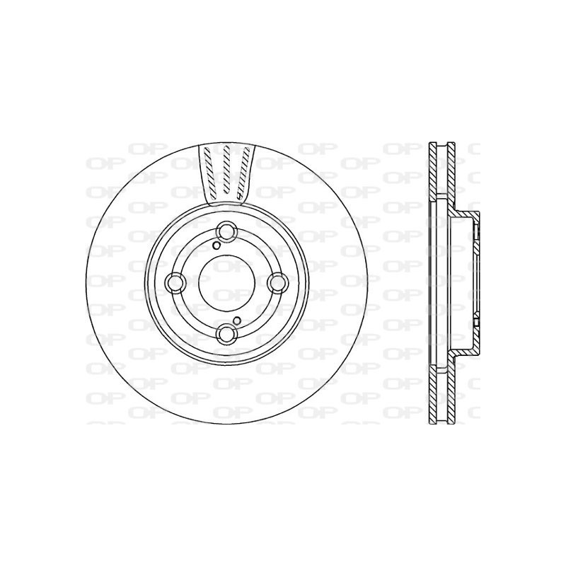 Jeu de 2 disques de frein OPEN PARTS