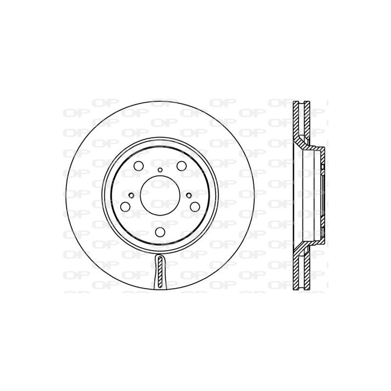 Jeu de 2 disques de frein OPEN PARTS