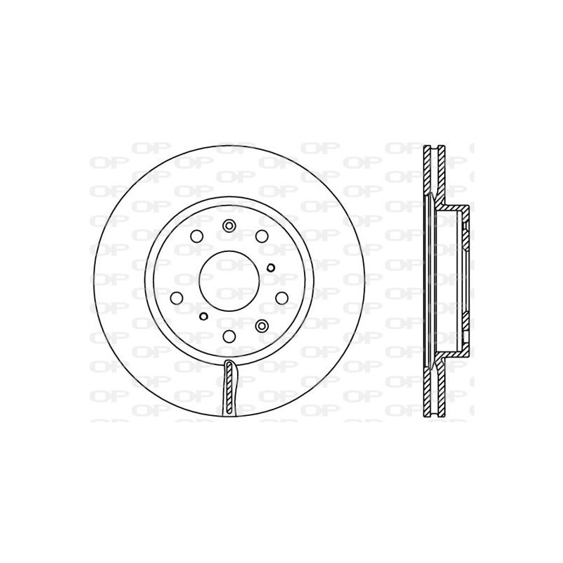 Jeu de 2 disques de frein OPEN PARTS