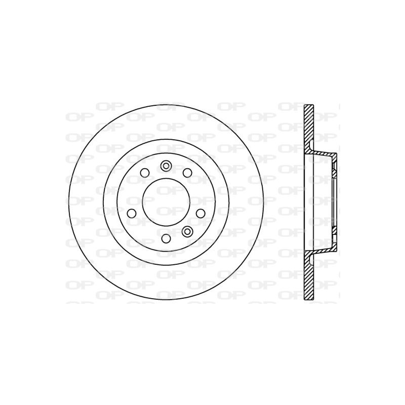 Jeu de 2 disques de frein OPEN PARTS