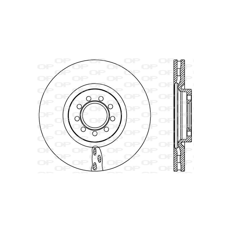 Jeu de 2 disques de frein OPEN PARTS