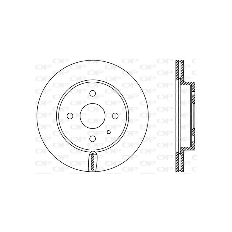 Jeu de 2 disques de frein OPEN PARTS