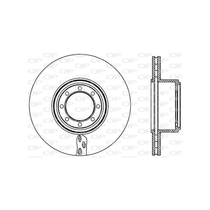 Jeu de 2 disques de frein OPEN PARTS