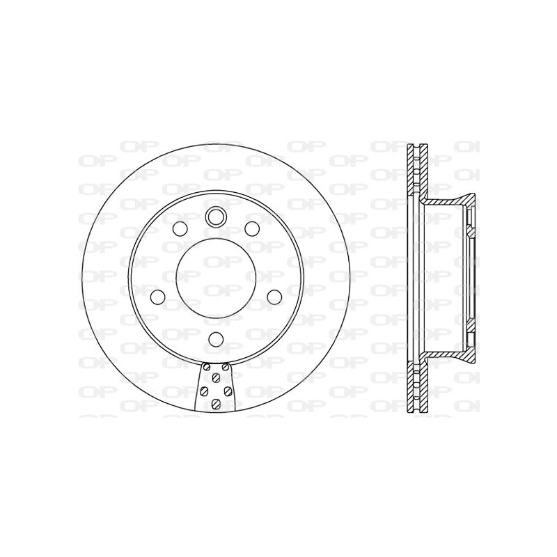 Jeu de 2 disques de frein OPEN PARTS