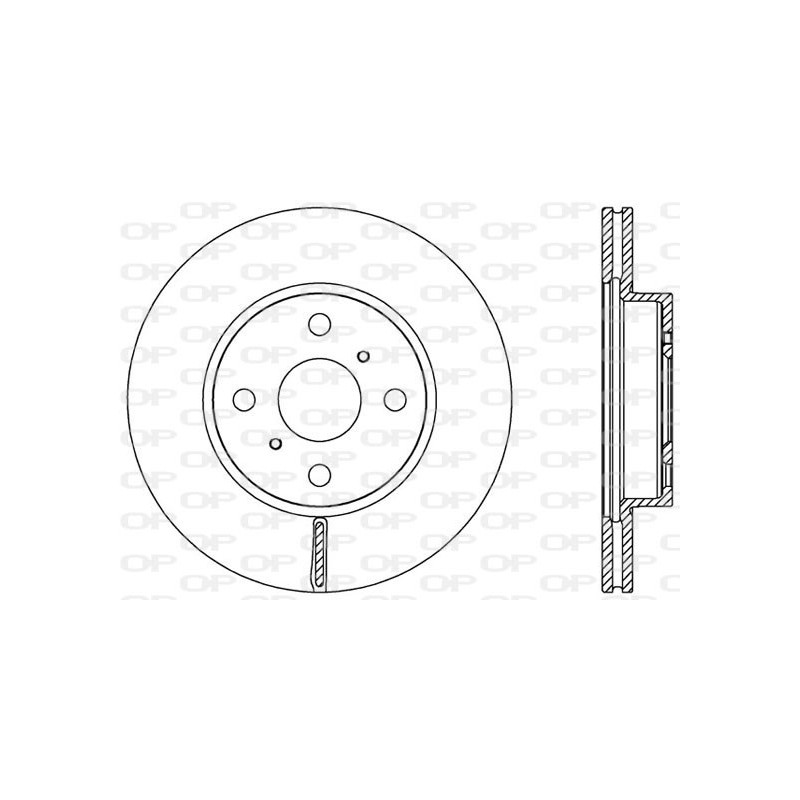 Jeu de 2 disques de frein OPEN PARTS