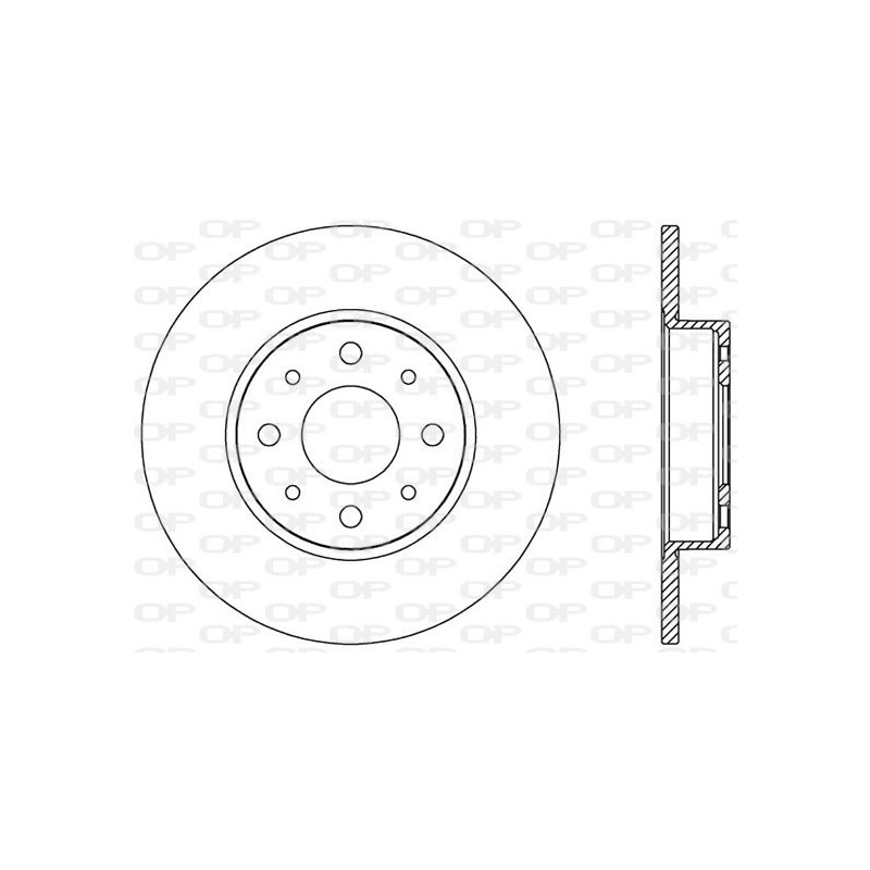 Jeu de 2 disques de frein OPEN PARTS