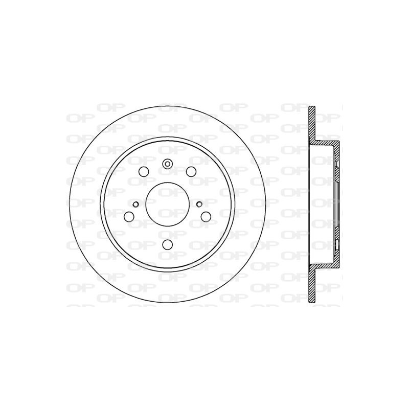 Jeu de 2 disques de frein OPEN PARTS