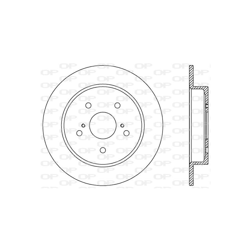 Jeu de 2 disques de frein OPEN PARTS