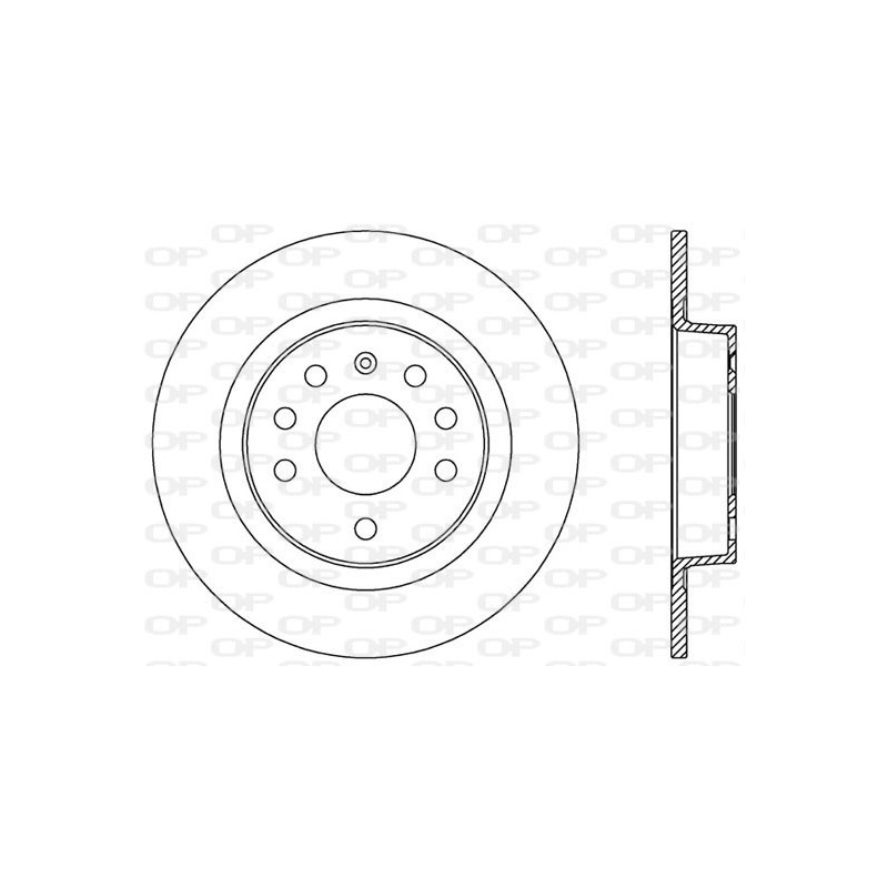 Jeu de 2 disques de frein OPEN PARTS