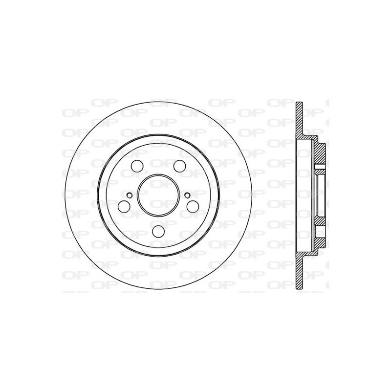 Jeu de 2 disques de frein OPEN PARTS