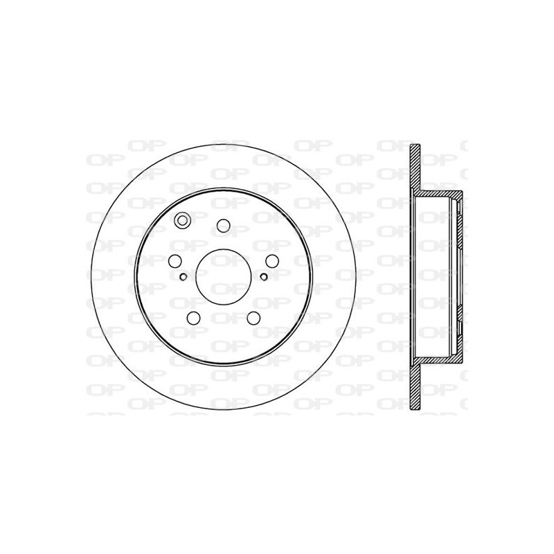 Jeu de 2 disques de frein OPEN PARTS