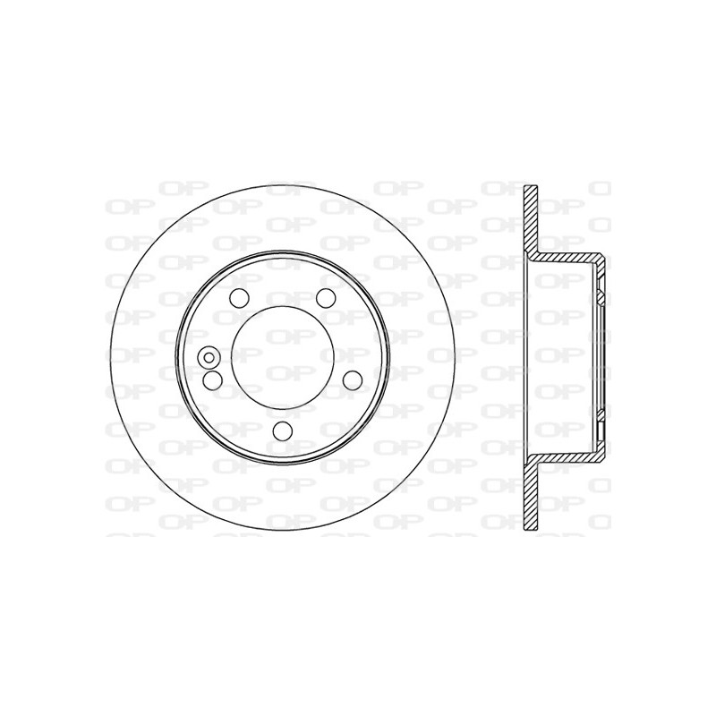 Jeu de 2 disques de frein OPEN PARTS