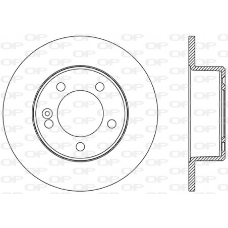 Jeu de 2 disques de frein OPEN PARTS